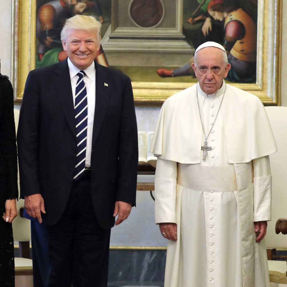 Image result for pope and trump