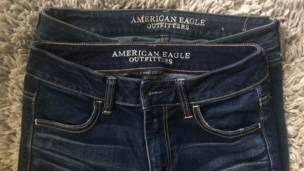 american eagle and hollister jeans size chart