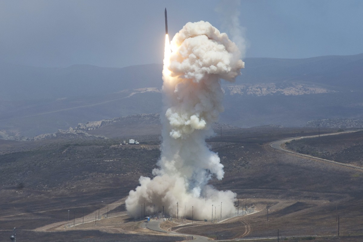 Image result for defense department missile intercept test