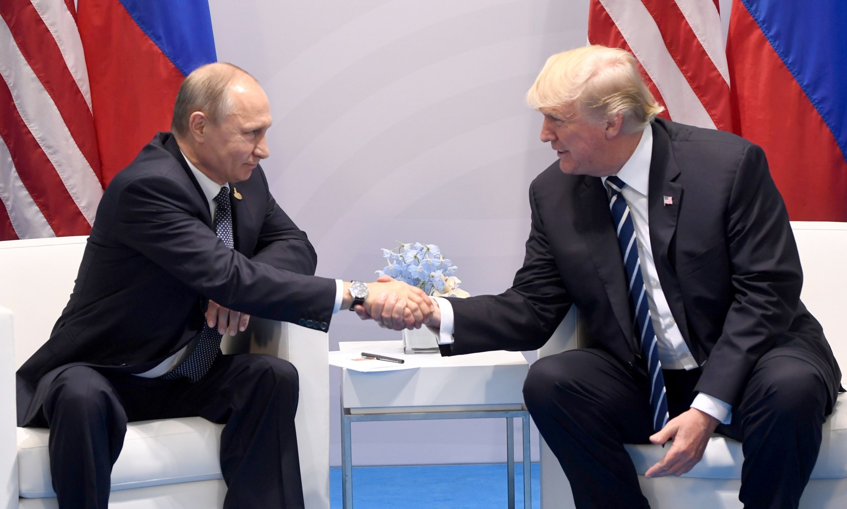 Image result for Images of Putin and Trump on July 7, 2017