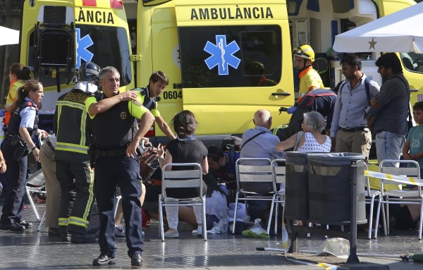 Image: Barcelona attack scene
