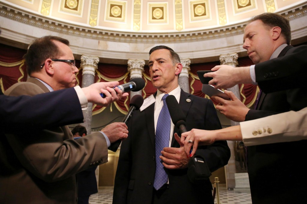 Image: Rep. Issa speaks to reporters on Capitol Hill in Washington