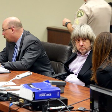 Image: David Turpin and Louise Turpin appear in court for their arraignment in Riverside