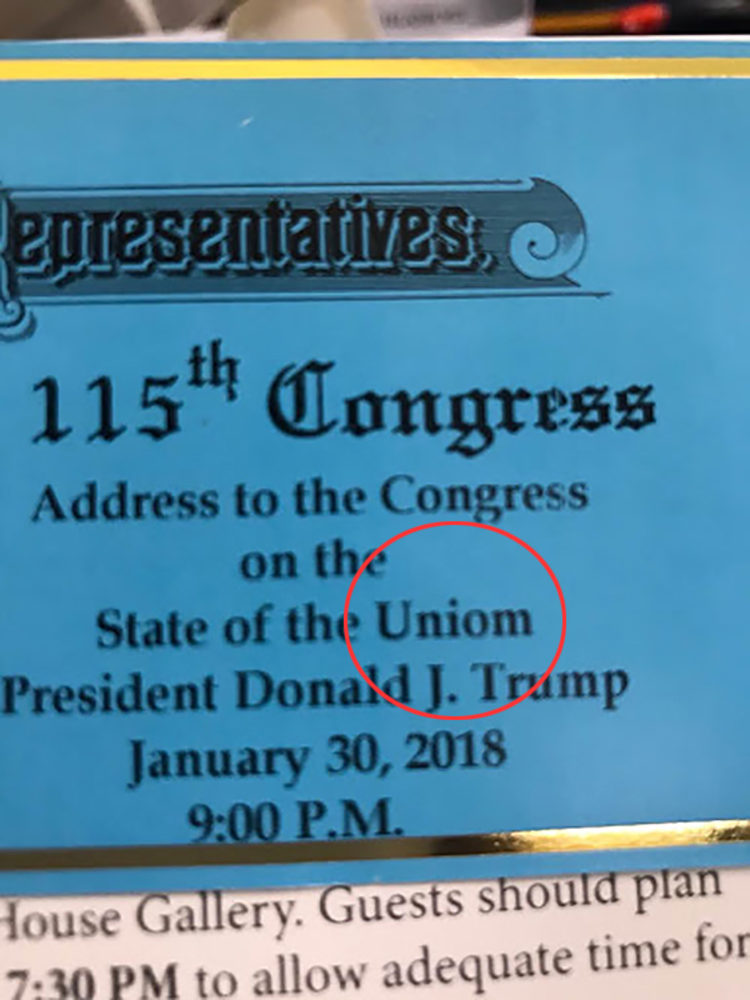 Image: State of the Union ticket