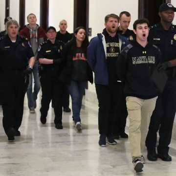 Image: Activist Students Are Arrested At The Capitol While Protesting More Stricter Gun Control Laws