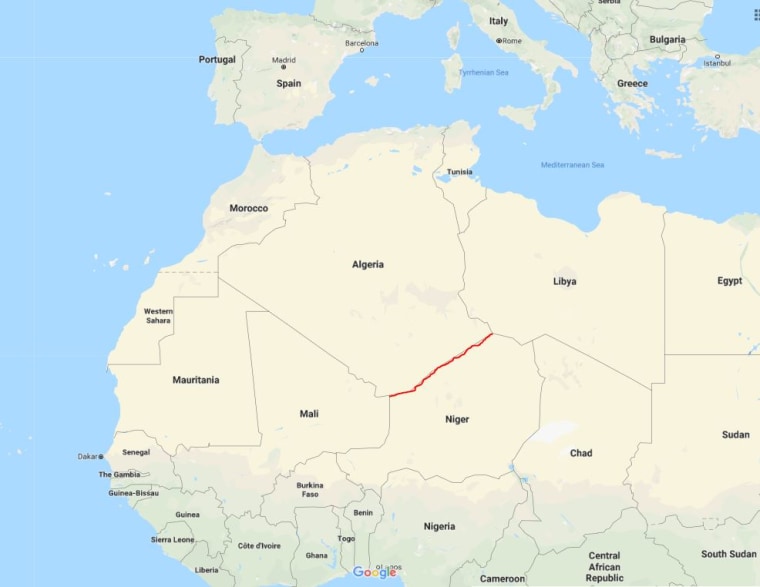 Image: The Algeria-Niger border