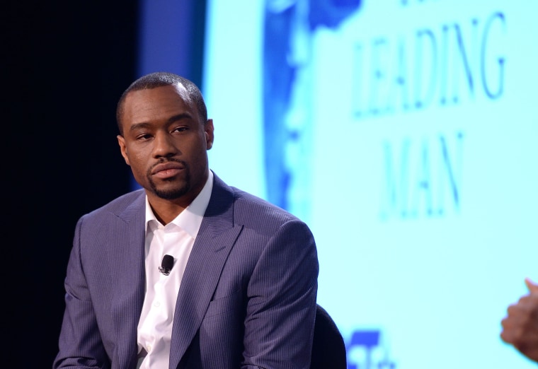 Marc Lamont Hill attends a panel discussion during the American Black Film Festival in New York in 2014.
