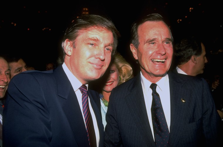 Image result for trump with president bush