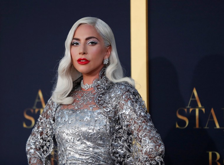 Image: Cast member Lady Gaga arrives for the premiere of the movie "A Star Is Born"? in Los Angeles, California