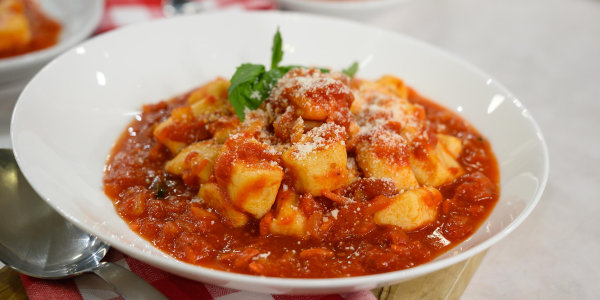 Ricotta Gnocchi with Chunky Marinara Sauce