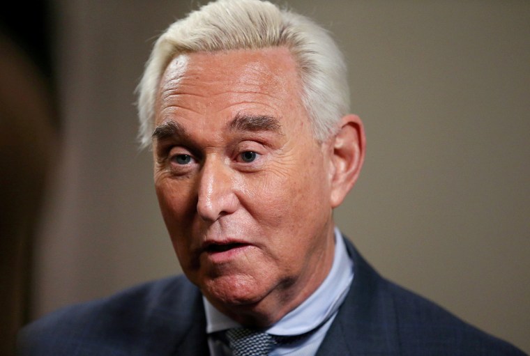 Image: Longtime Trump ally Roger Stone gives an interview to Reuters in Washington