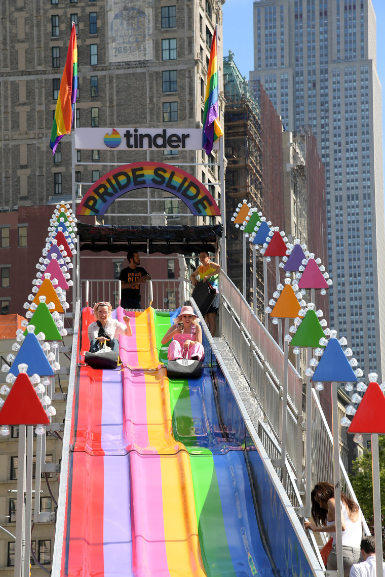 Image: Tinder Kicks Off WorldPride With Pride Slide In Support Of Equality Act