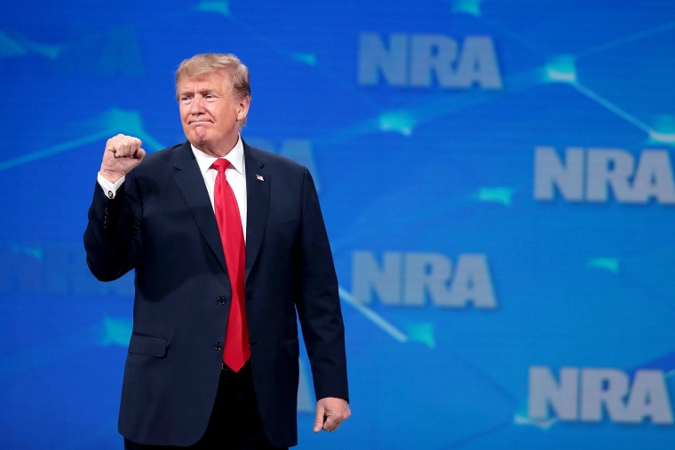 President Trump And Other Notable Leaders Address Annual NRA Meeting