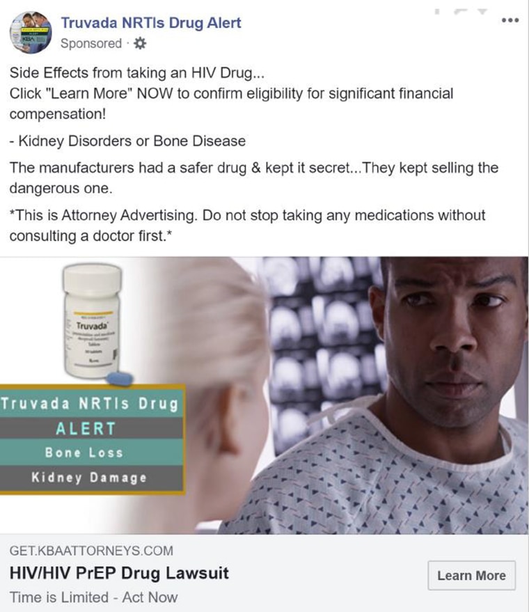 Image: HIV-prevention Facebook ads