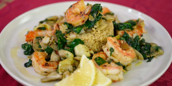 Quinoa and Shrimp Medley