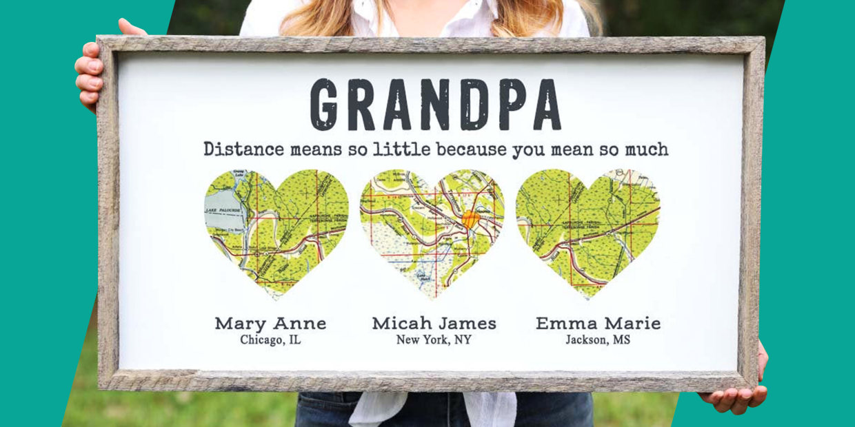 Fathers Day Gift Grandpa Gifts Grandfather Frame Engraved Gift for Grandpa Grandfather Gift Pop Pop Gifts, Engraved Picture Frame