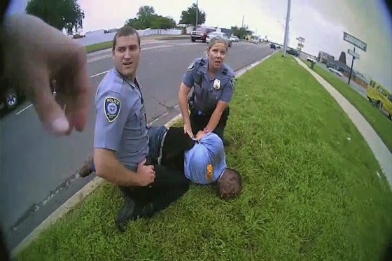 Body camera video during the arrest of Derrick Elliot Scott on May 20, 2019 in Oklahoma City, Oklahoma.