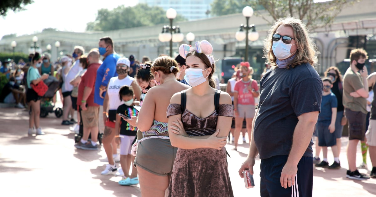 Disney World reopens even as coronavirus cases soar in Florida and across U.S. - NBC News thumbnail