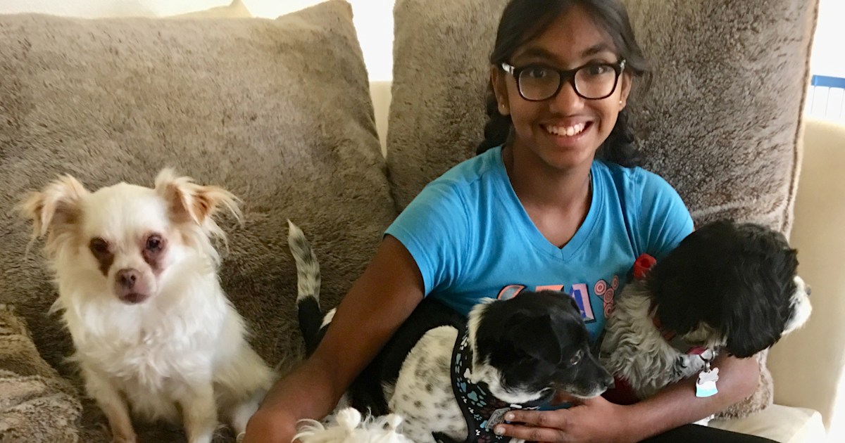 Teen abandoned as a baby raises $14K to give senior dogs 2nd chance