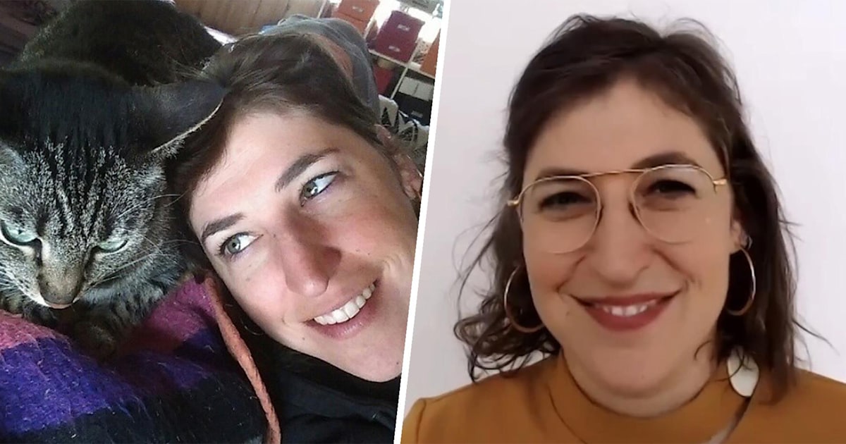 Mayim Bialik shares why she loves raising her sons with cats