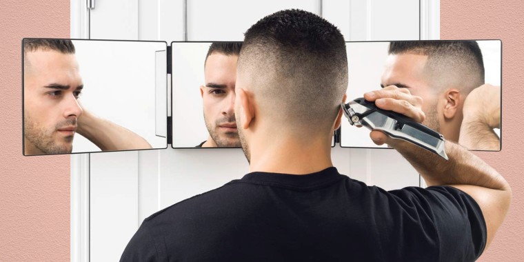 using hair clippers on top of head