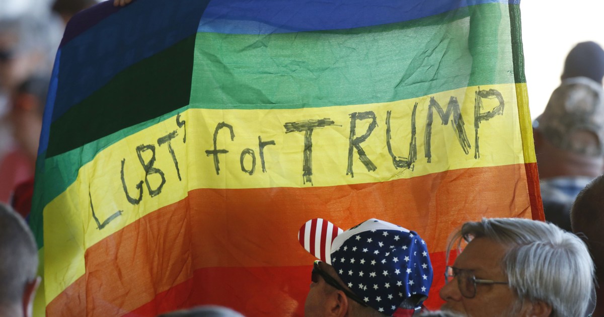 Trump applauds poll showing 45 percent support among gay men