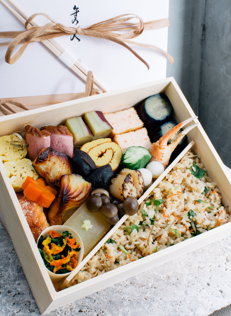 Bento box from Hayato located in Los Angeles.