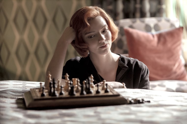 Anya Taylor-Joy as Beth Harmon in "The Queen's Gambit" on Netflix.