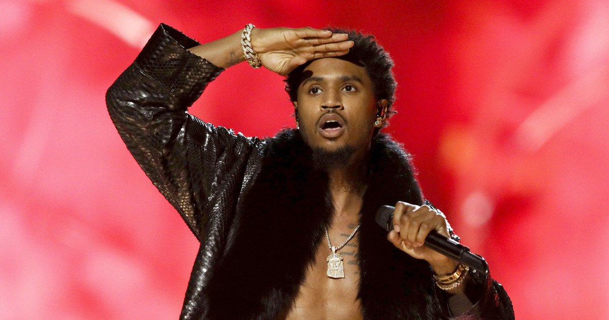 Singer Trey Songz is arrested at Arrowhead Stadium during the Chiefs playoff game, Bills