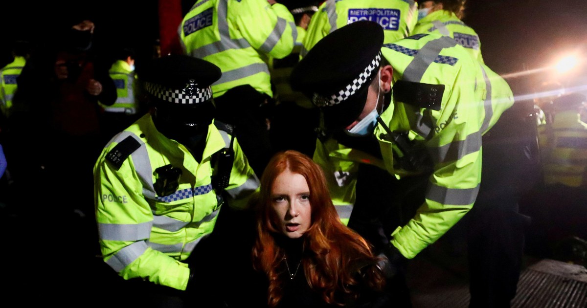 Police respond to women rallying against men