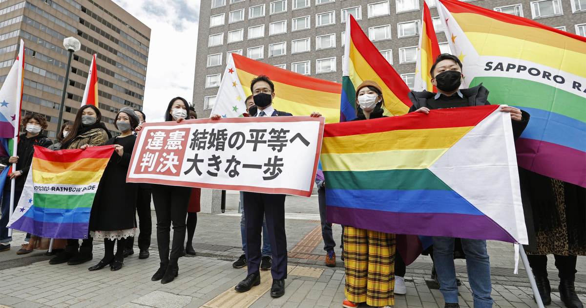 The court in Japan certainly does not allow same-sex marriage to be ‘unconstitutional’