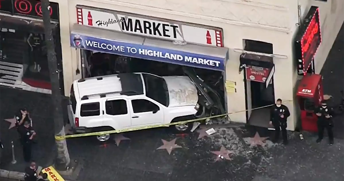 SUV plows in news crew, others on Hollywood Boulevard