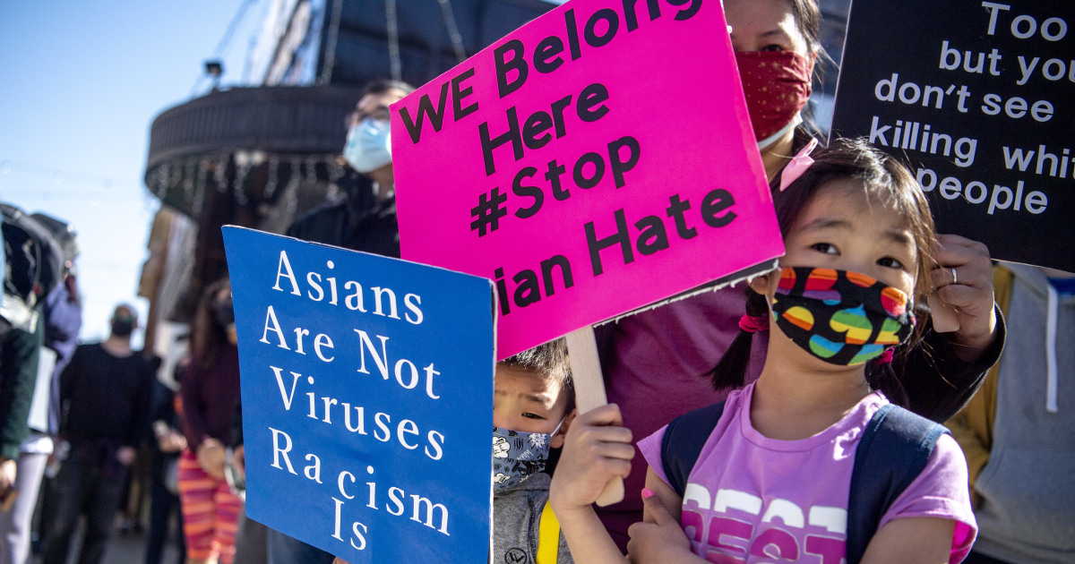 People across the US protest against Asian hatred after deadly spa shooting