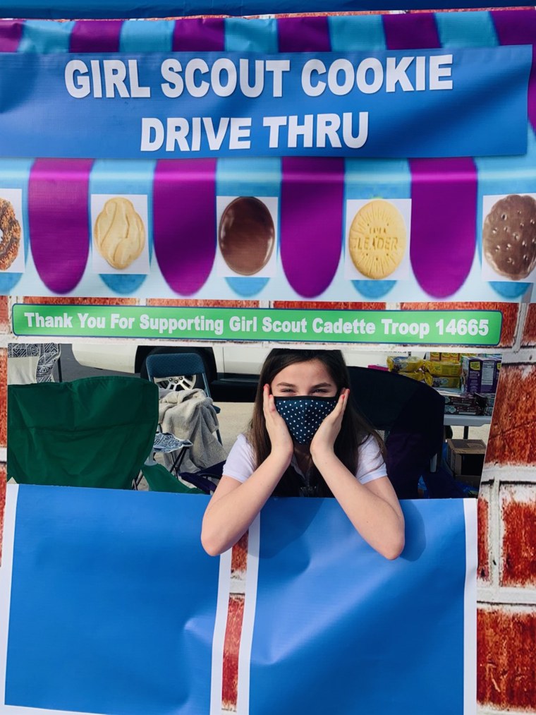 Local Girl Scouts in Atlanta got creative and hosted drive-thru cookie pop-up shops this season.