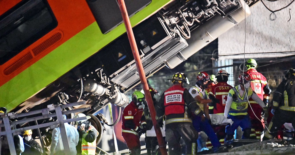 Au moins 27 personnes ont été tuées après l’effondrement d’un métro de Mexico
