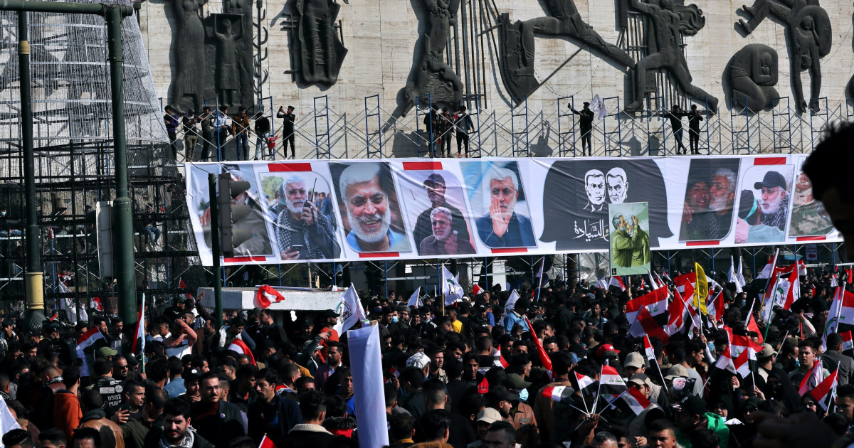 Tensions between US and Iran simmer as thousands protest against Soleimani’s killings in Iraq