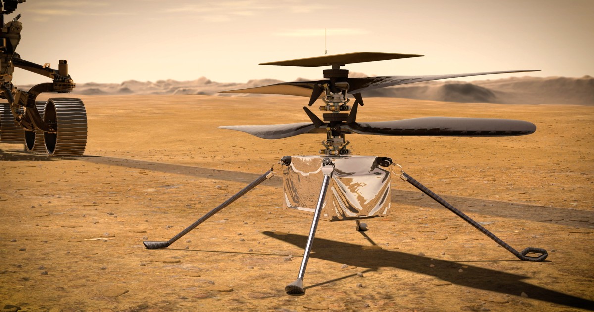 NASA helicopter for historic first flight on Mars