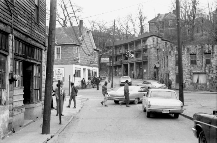 The East End neighborhood of Asheville, N.C., as it looked before Black homes, businesses and schools were demolished by urban renewal in the 1970s.