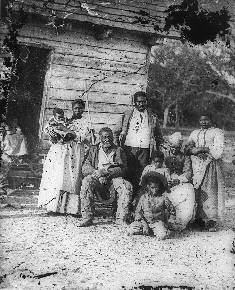 Five generations on Smith's Plantation, Beaufort, S.C., 1862.