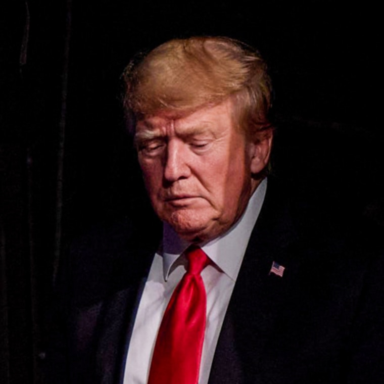 Former President Donald Trump prepares to walk on stage after a panel on policing and security on July 8, 2022, in Las Vegas.