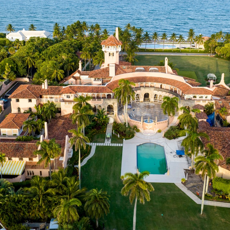 Former President Donald Trump's Mar-a-Lago estate on Aug. 10, 2022, in Palm Beach, Fla.
