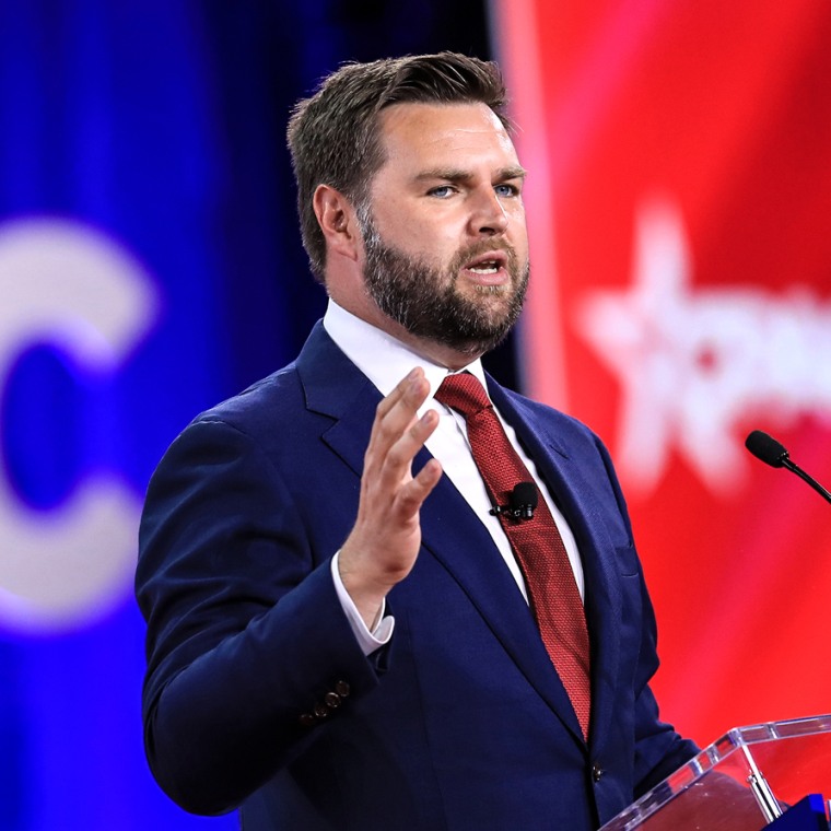 J.D. Vance, co-founder of Narya Capital Management LLC and Republican Senate candidate for Ohio, speaks during the Conservative Political Action Conference (CPAC) in Dallas, Texas, US, on Aug. 5, 2022.