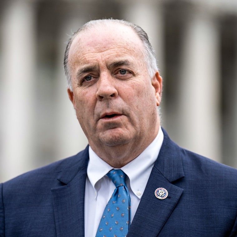 Image: Dan Kildee, D-Mich., outside the Capitol on March 31, 2022.