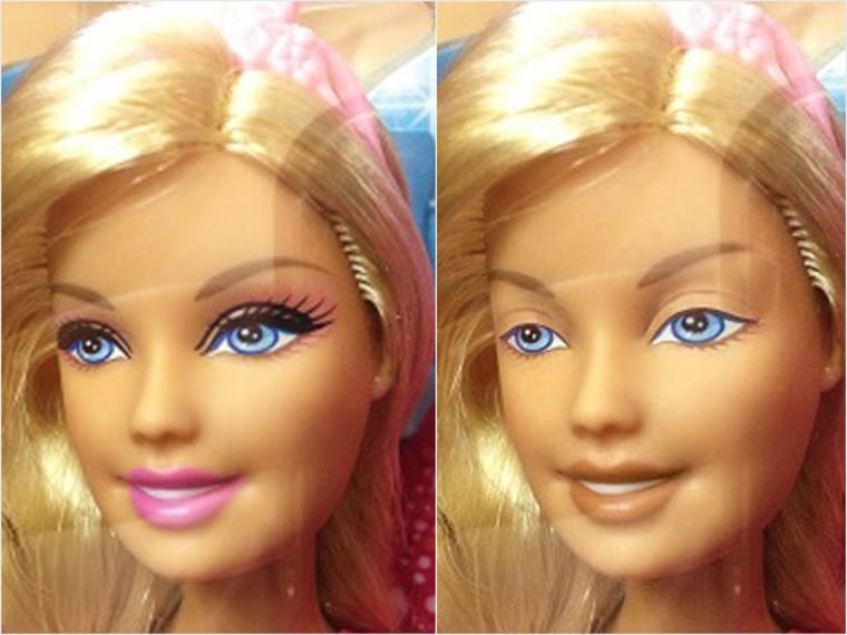 barbie doll with real eyelashes